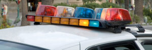 police car lights