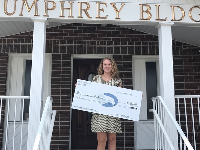 Pumphrey Law 2017 Fall Scholarship Winner Madelyn Pendarvis